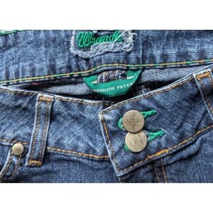 5/6x32 Wrangler Premium Patch Green Label Double Button Women's Jeans 7mwzns